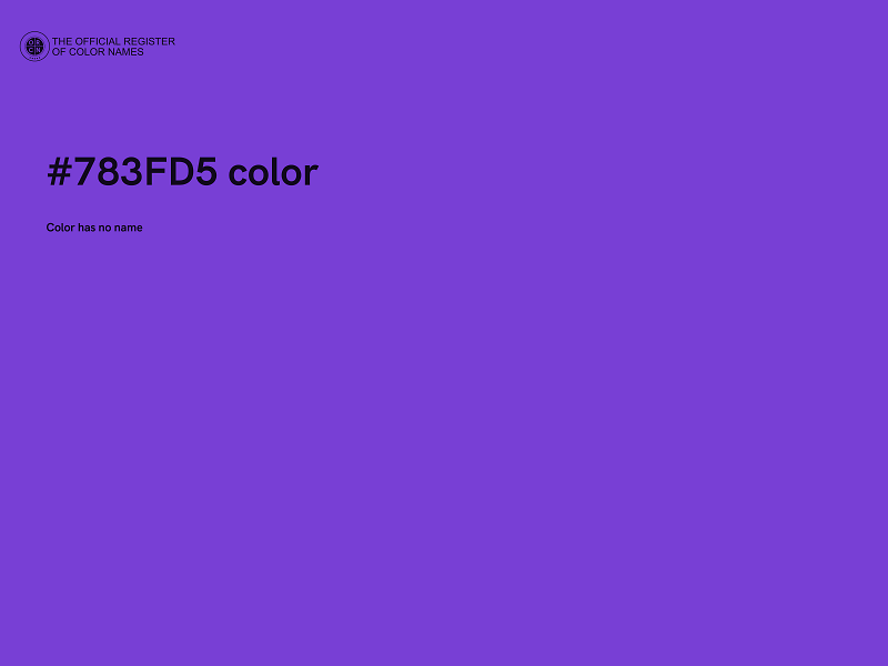 #783FD5 color image