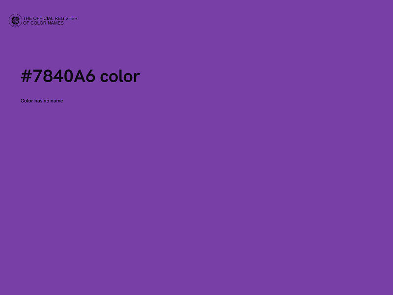 #7840A6 color image