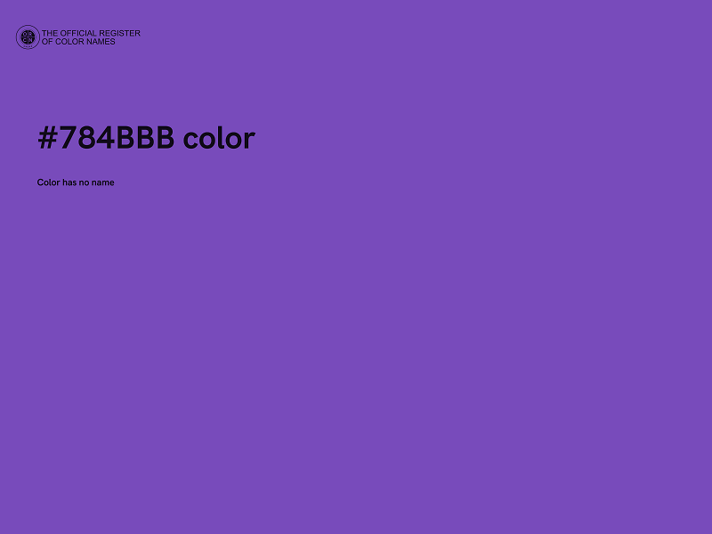 #784BBB color image