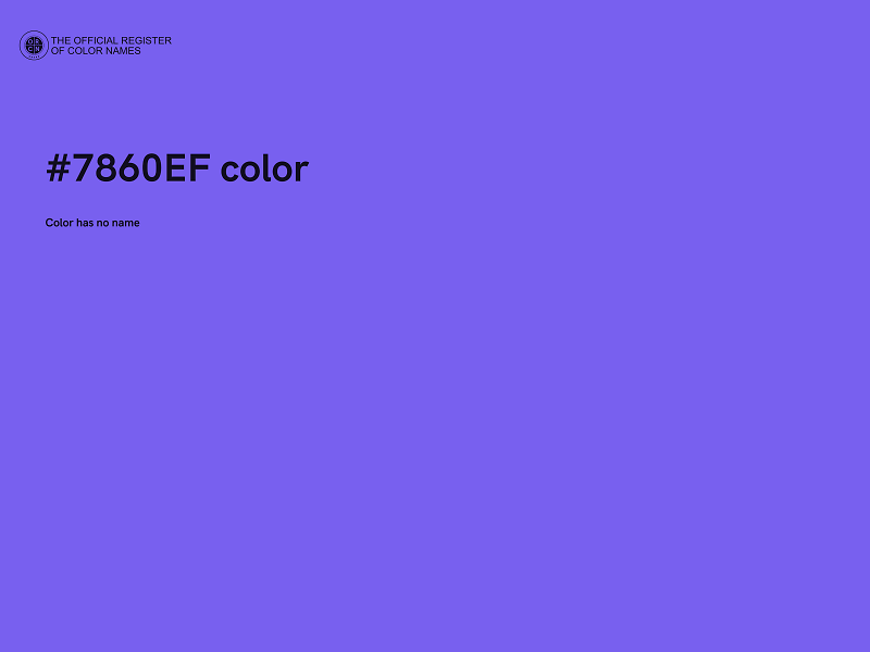 #7860EF color image