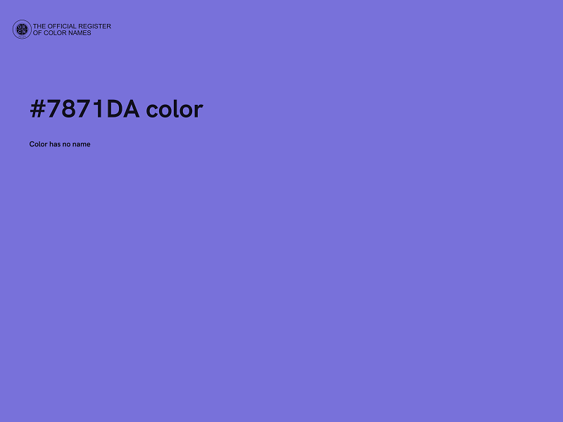 #7871DA color image