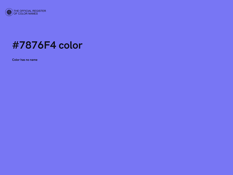 #7876F4 color image