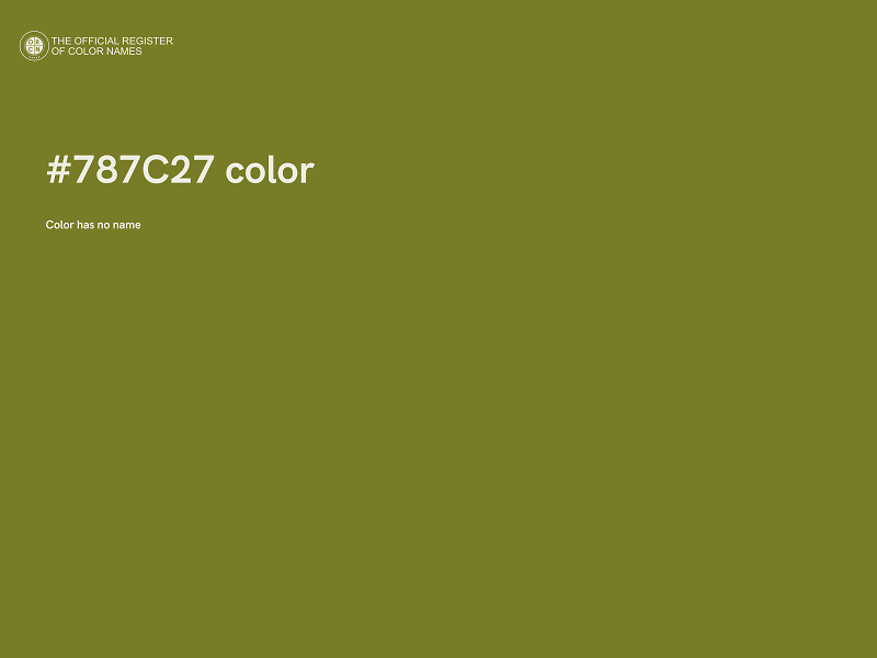 #787C27 color image