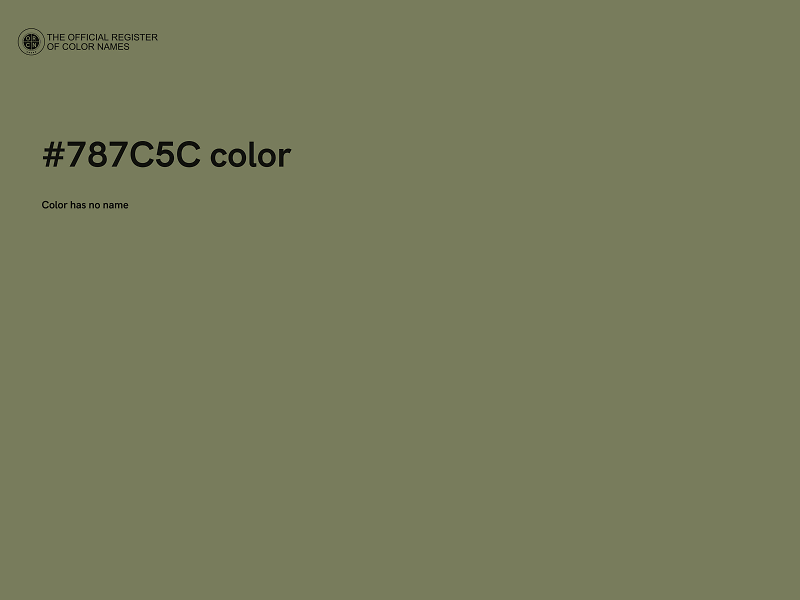 #787C5C color image