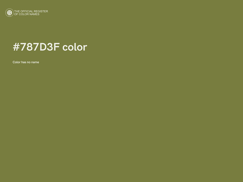 #787D3F color image