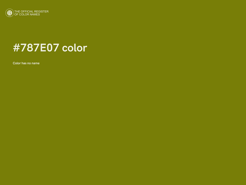 #787E07 color image