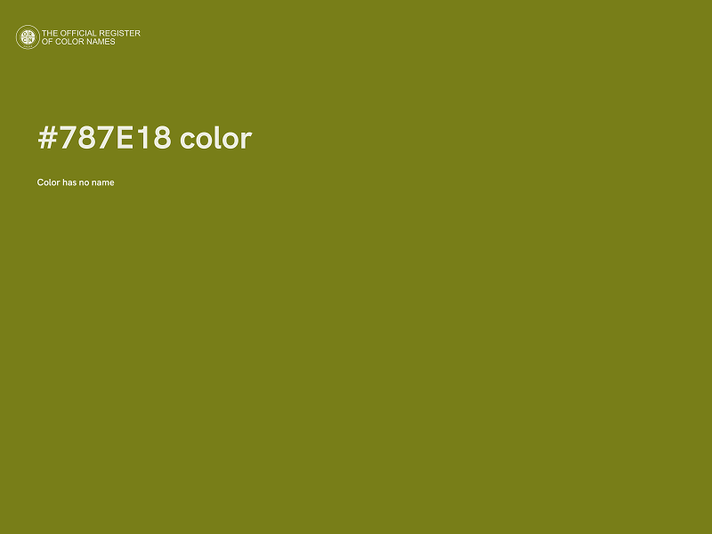 #787E18 color image