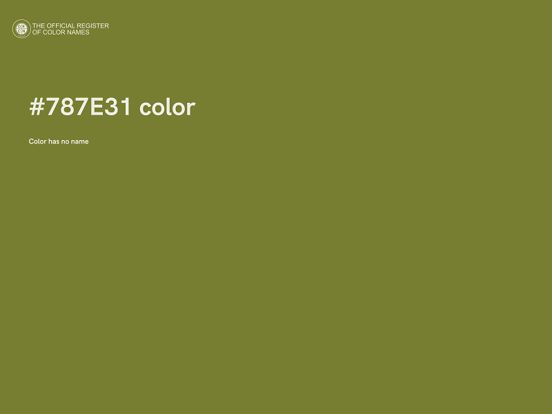 #787E31 color image