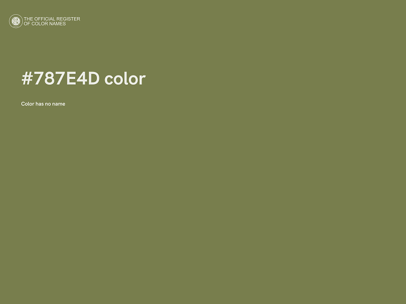 #787E4D color image