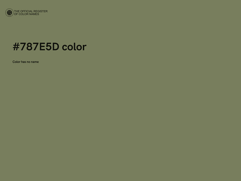 #787E5D color image