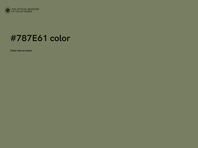 #787E61 color image