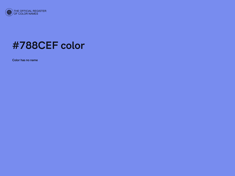 #788CEF color image