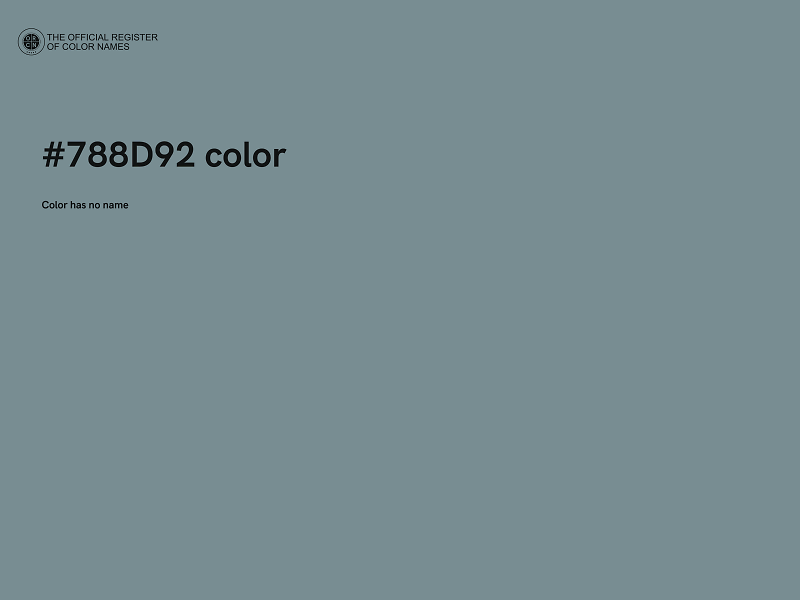 #788D92 color image