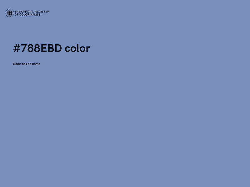 #788EBD color image