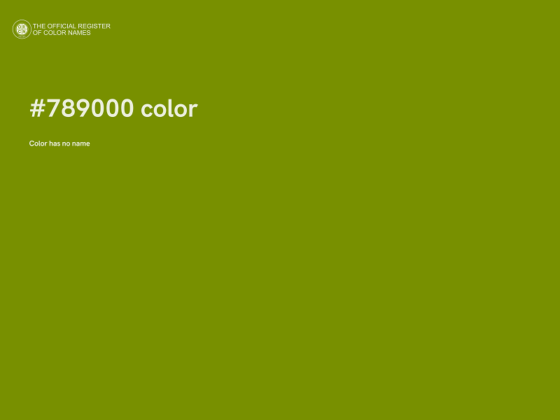 #789000 color image