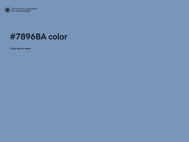 #7896BA color image