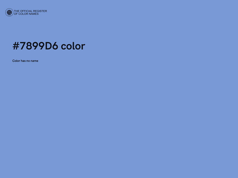 #7899D6 color image