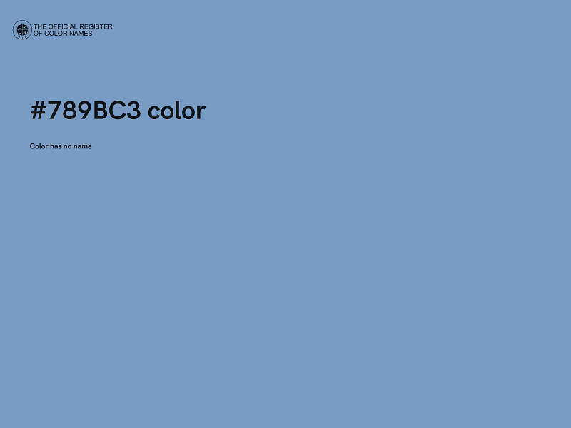 #789BC3 color image