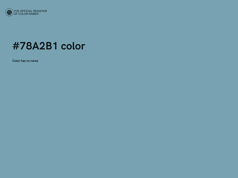 #78A2B1 color image