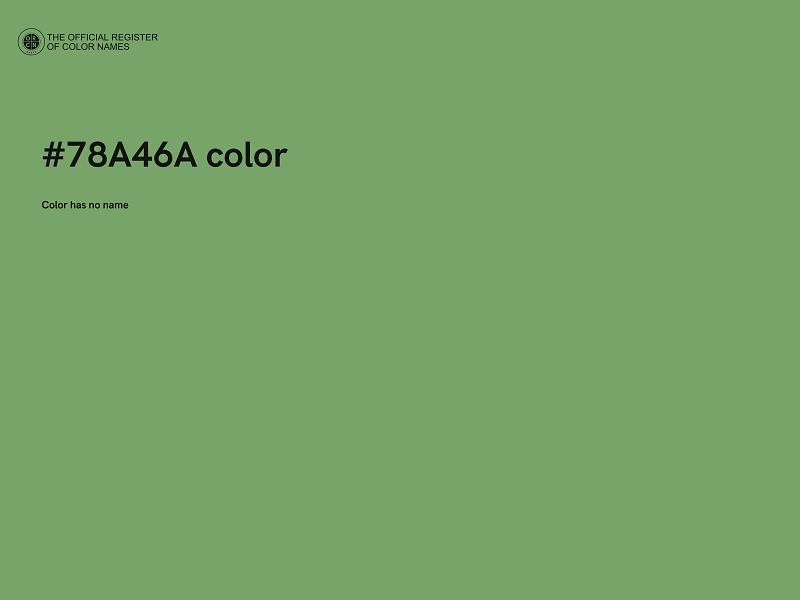 #78A46A color image