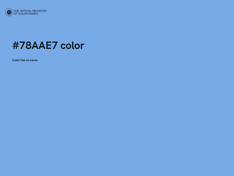 #78AAE7 color image