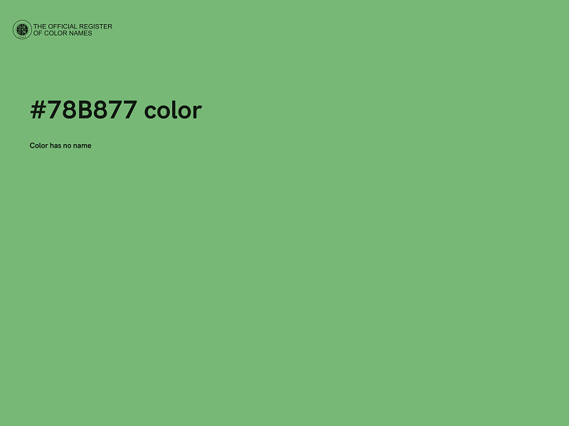 #78B877 color image