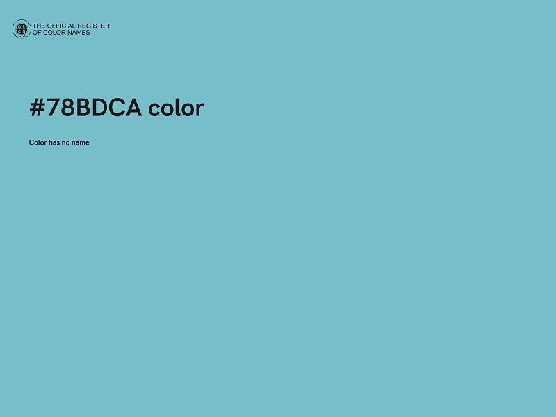 #78BDCA color image