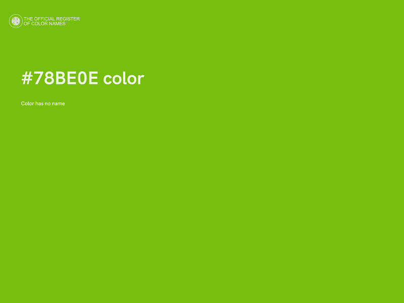 #78BE0E color image