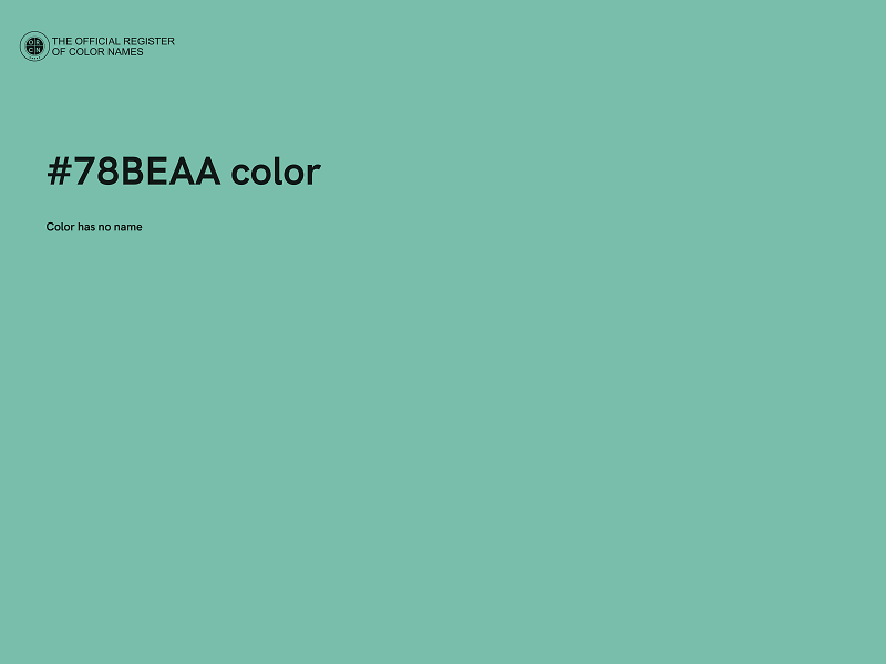 #78BEAA color image