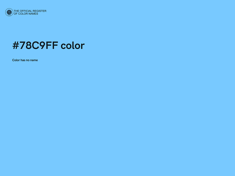 #78C9FF color image