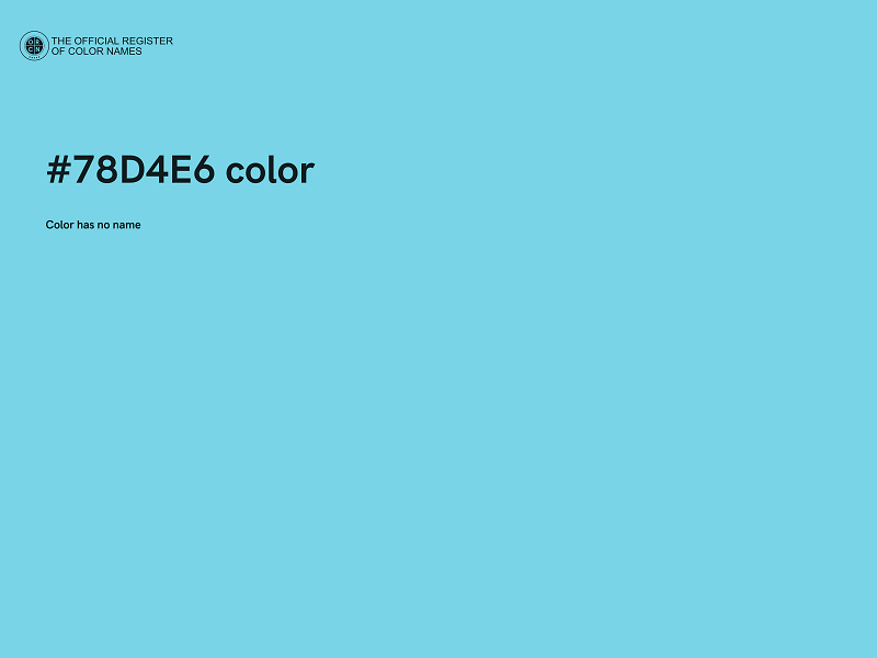 #78D4E6 color image