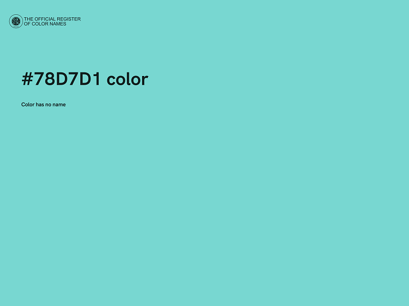 #78D7D1 color image