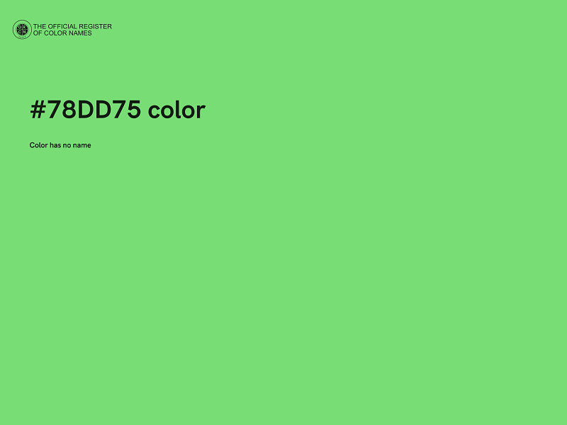 #78DD75 color image