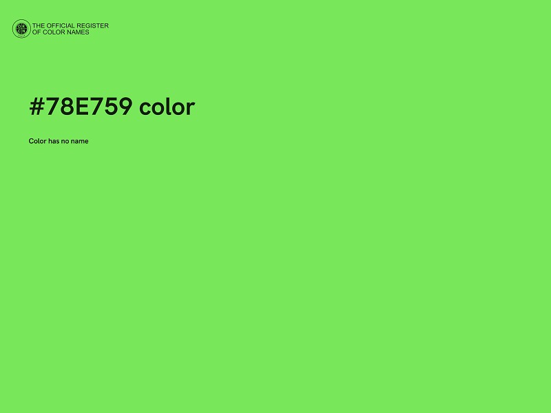 #78E759 color image