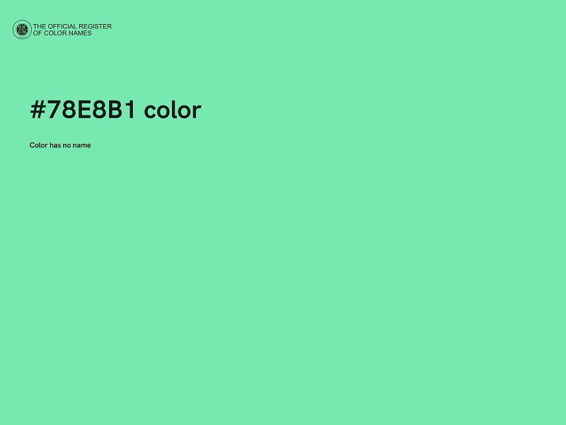 #78E8B1 color image