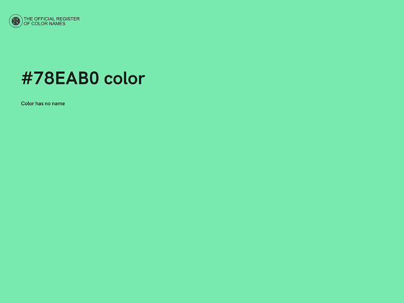 #78EAB0 color image