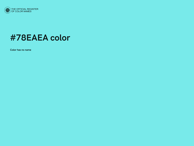 #78EAEA color image