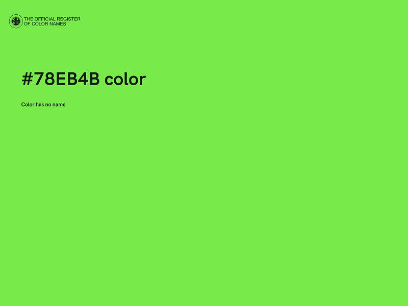 #78EB4B color image