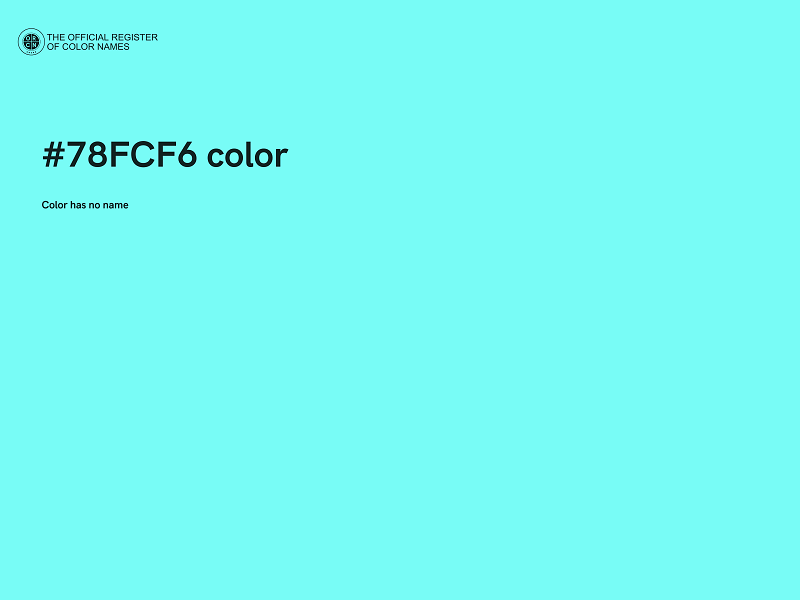 #78FCF6 color image