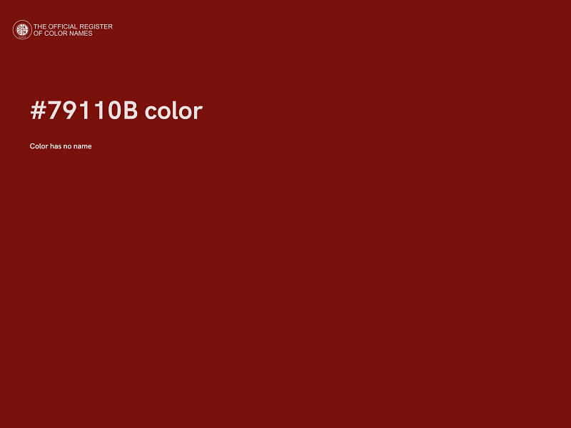 #79110B color image