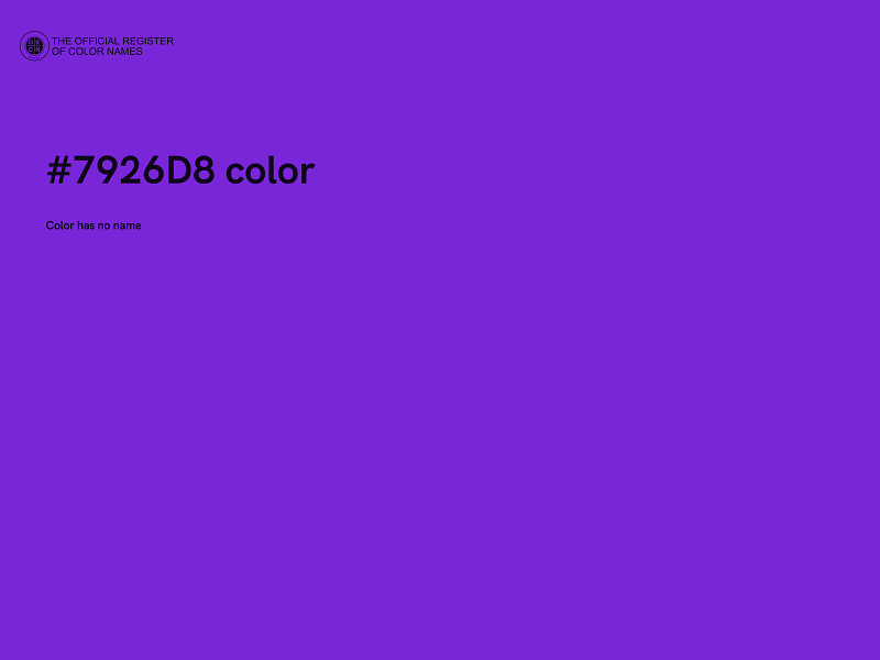 #7926D8 color image