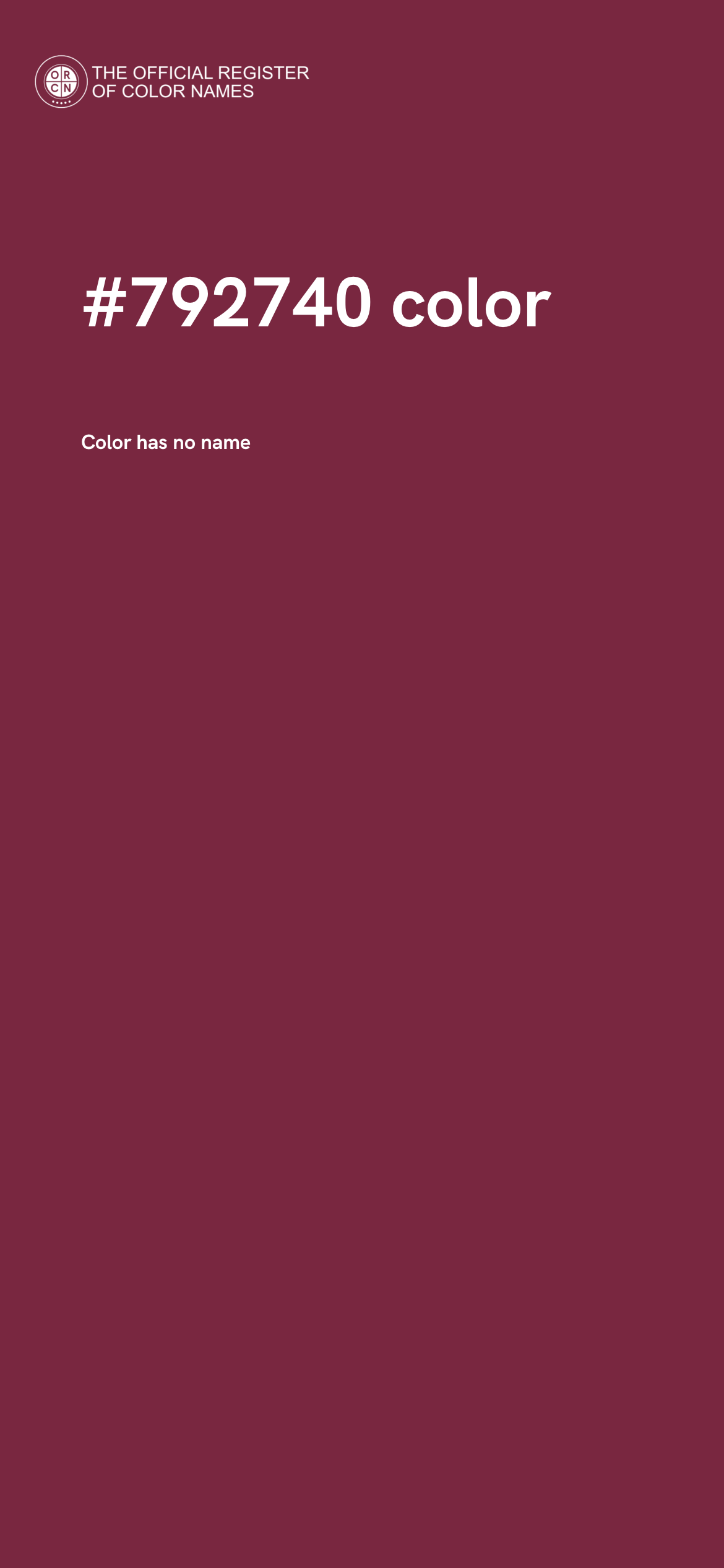Color 792740 The Official Register Of Color Names