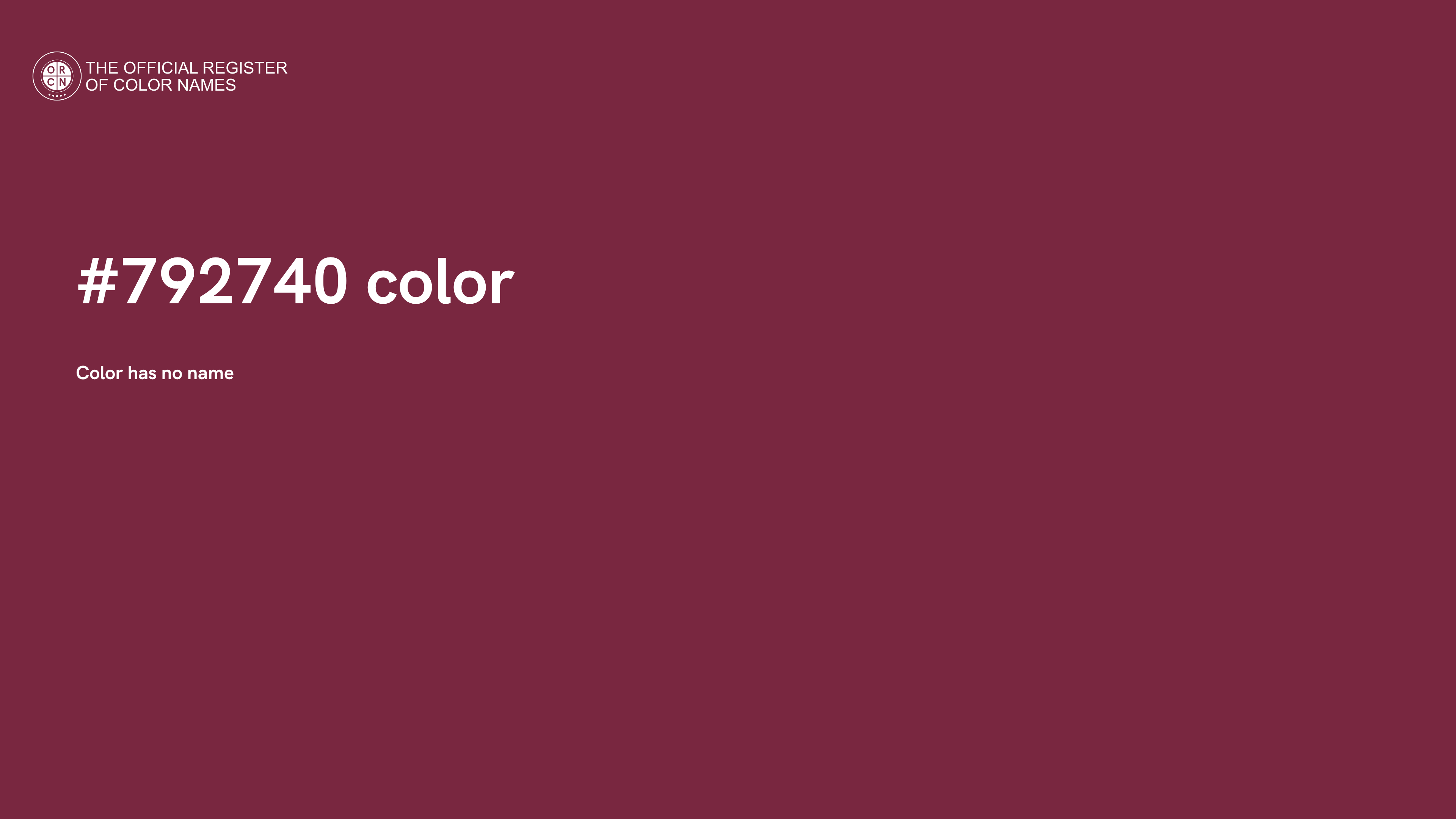 Color 792740 The Official Register Of Color Names