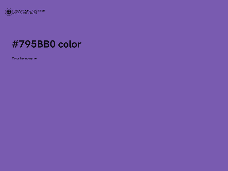 #795BB0 color image