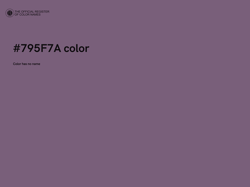 #795F7A color image