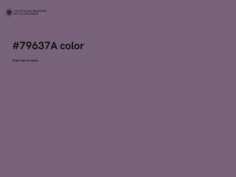 #79637A color image