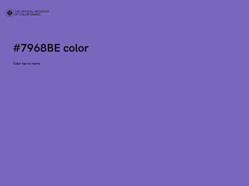 #7968BE color image