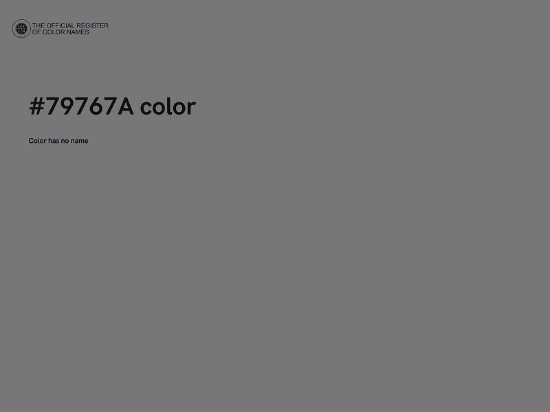 #79767A color image