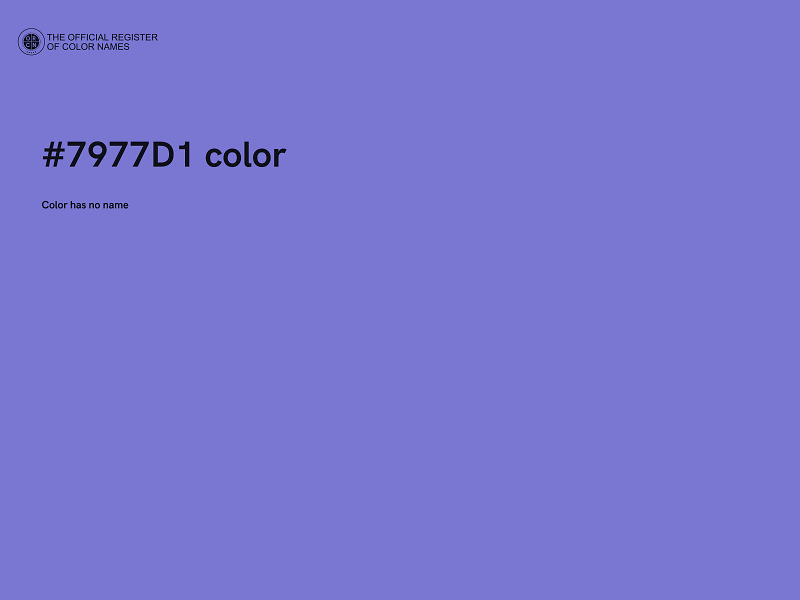 #7977D1 color image