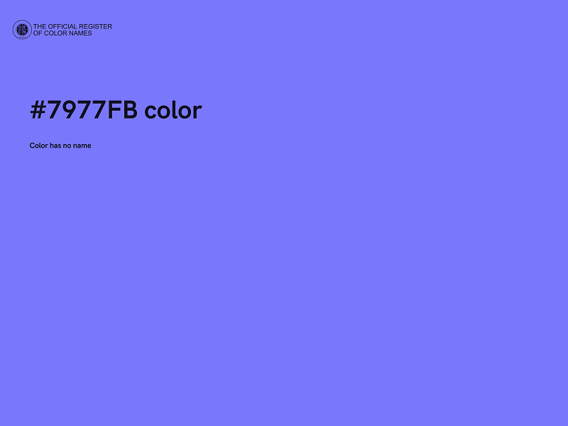 #7977FB color image